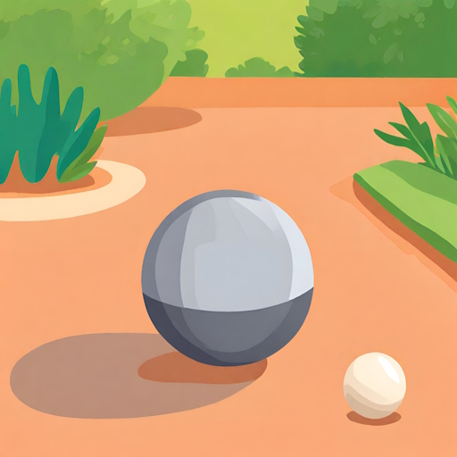 Pétanque 3D logo