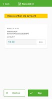 screenshot of DSK mToken