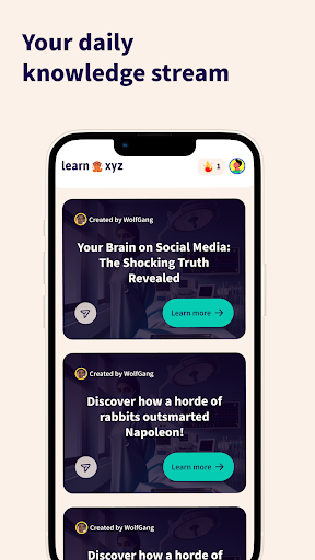 Learn.xyz – Learn with AI Screen 2