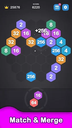 Game screenshot 2048 Hexagon-Number Merge Game mod apk