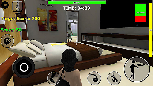 Android application Granny Sim: Baby Granny 3D screenshort