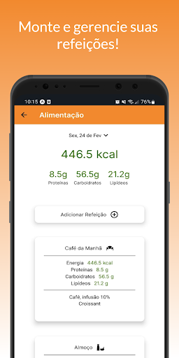 NutriApp: Nutrição e Treinos Screen 2
