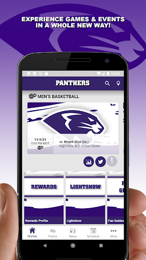 Android application High Point University Panthers screenshort