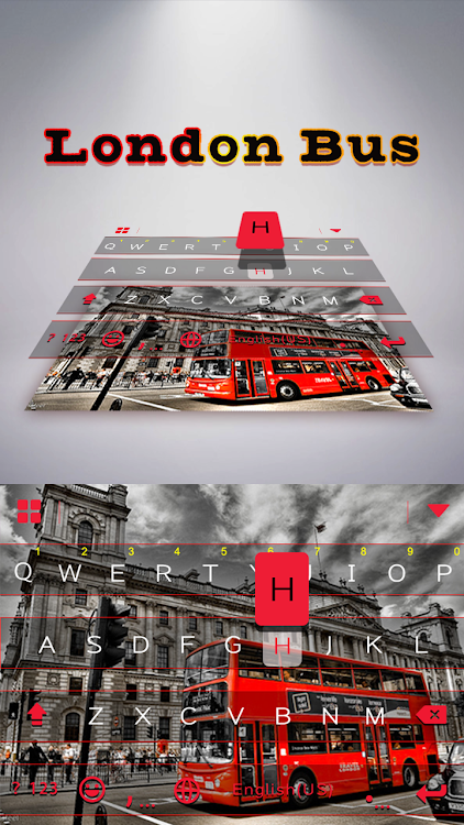 London Bus  Keyboard Theme - 7.0 - (Android)