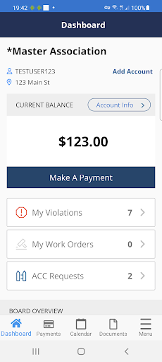 Blue Ribbon Property Mgt Screen 2