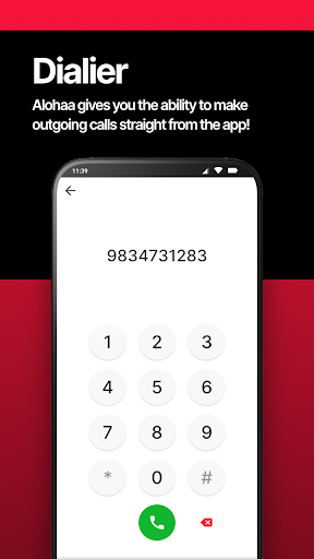 Android application Alohaa-Business Virtual Number screenshort