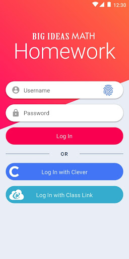 Android application Big Ideas Math Homework App screenshort