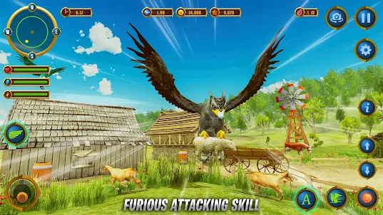 Flying Eagle Griffin Horse Sim