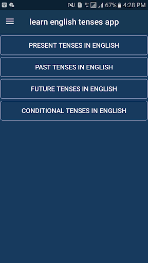 Android application English Tenses Book Offline screenshort