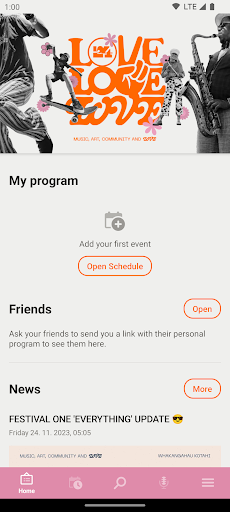 Android application Festival One screenshort