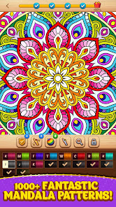 Cross Stitch Coloring Mandala  screenshots 1