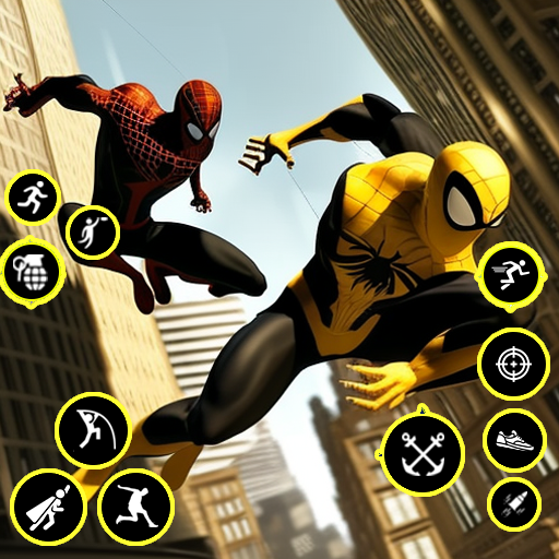 Spider Fighting Super Hero