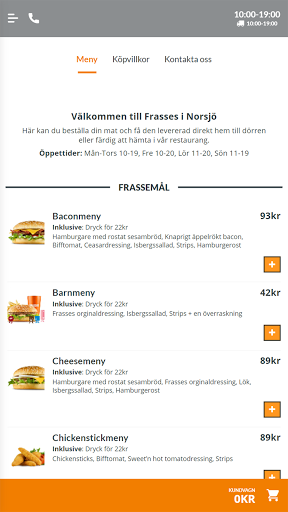 Android application Frasses i Norsjö screenshort