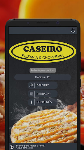 Android application Caseiro Pizzaria e Choperia screenshort