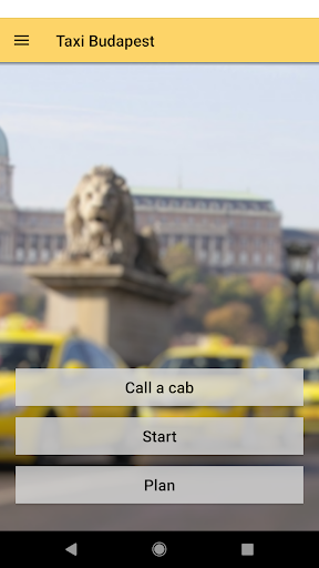Android application TaxiBudapest screenshort
