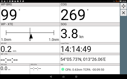 AvNav Navigation Screen 2
