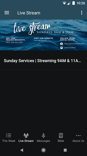 Screenshot of The Lakes Church Waterford