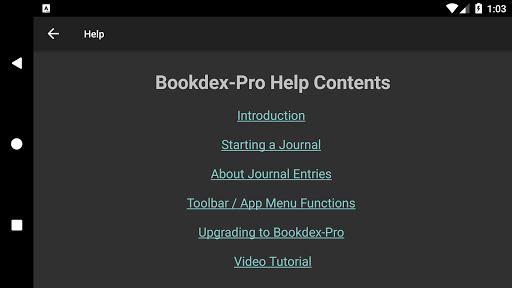 Bookdex-Pro: Customizable, org Screen 2