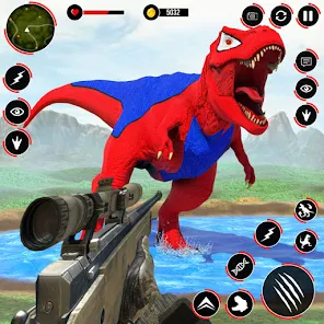 Jogo arma caça a dinossauros versão móvel andróide iOS apk baixar