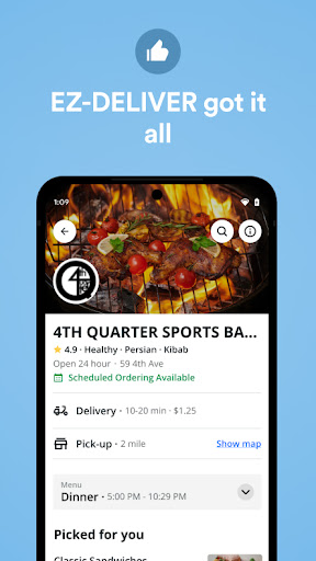 Android application EZ-DELIVER screenshort