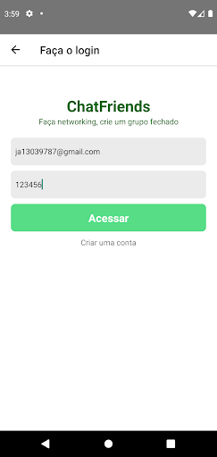 Android application chatfriends77 screenshort