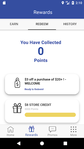 Lefthand Rewards Screen 2
