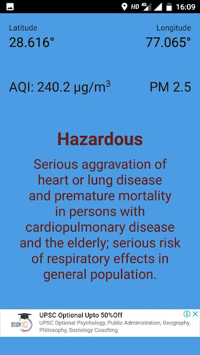 AIR pollution detector