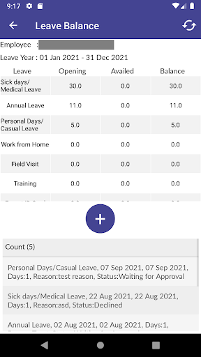 Sanofi HRM Screen 3
