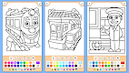 screenshot of Train game: coloring book.