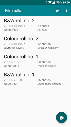 Android application Exif Notes screenshort