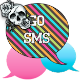 GO SMS - Rose Skulls 4 icon