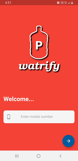 Android application Watrify Partner screenshort