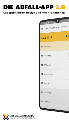 Android application Abfall NDH screenshort