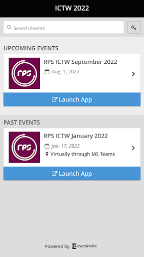 Android application ICTW 2022 screenshort