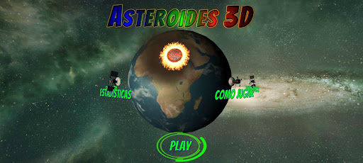 Android application Asteroids 3D screenshort