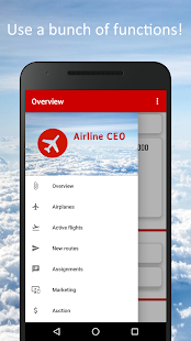 Генеральный директор авиакомпании: снимок экрана премиум-класса