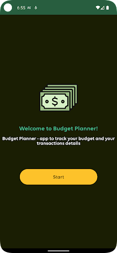 Android application Budget Planner screenshort