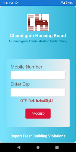 Android application CHB Enforce screenshort