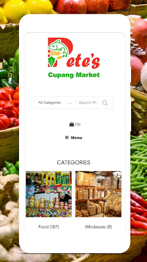 Android application Pete's Cupang Market screenshort