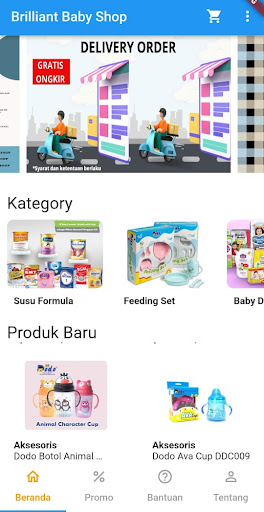 Android application Brilliant Baby Shop screenshort