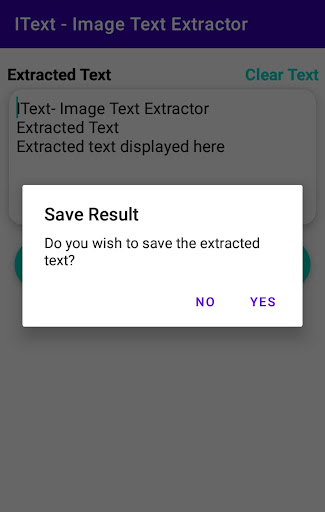 Android application IText - Image to Text screenshort