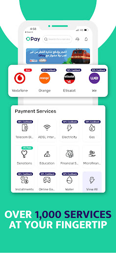 Android application OPay Egypt | Bill Payment screenshort