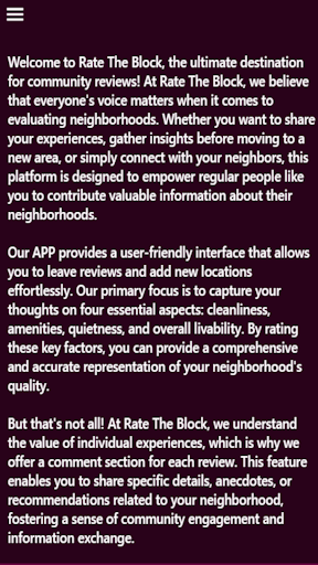 Android application Rate The Block screenshort
