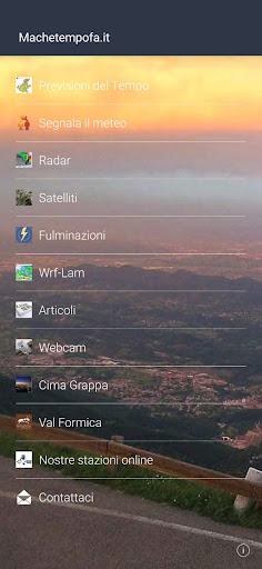 Android application Machetempofa.it screenshort