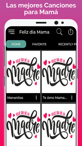 Android application Feliz Dia de las Madres Cancio screenshort