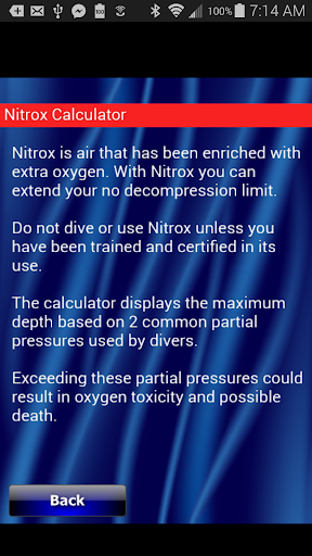 Scuba Nitrox MOD Calculator