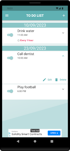 Android application Taskool screenshort