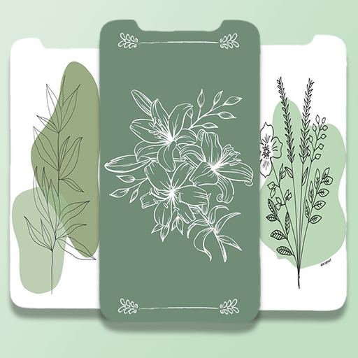 Sage Green Aesthetic Wallpaper logo