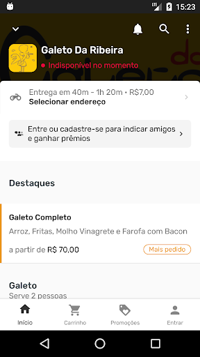 Android application Galeto Da Ribeira screenshort