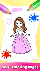 Princess Girl Coloring Games Unknown